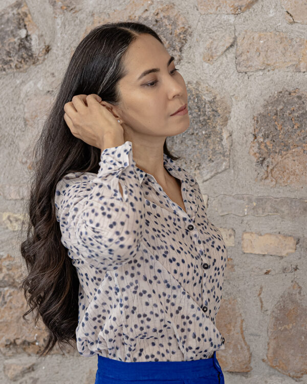 Camicia Soffioni blu | DIEGO ZORODDU