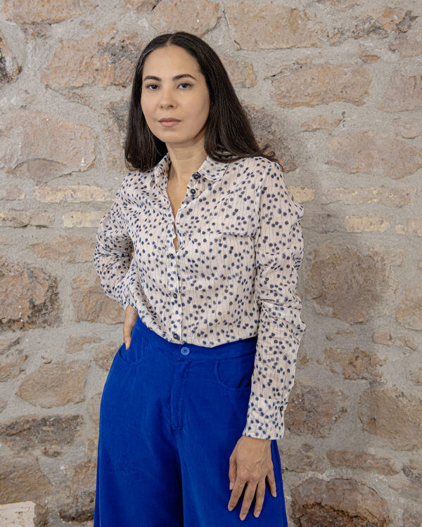 Camicia Soffioni blu | DIEGO ZORODDU