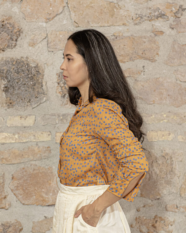 Camicia Soffioni Senape | DIEGO ZORODDU