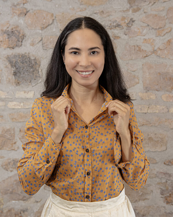 Camicia Soffioni Senape | DIEGO ZORODDU