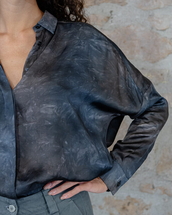 Camicia Flora Fumo | DIEGO ZORODDU
