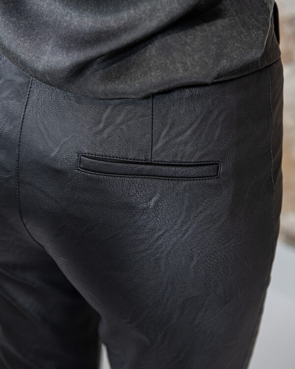 Pantalone Ecopelle Nero | DIEGO ZORODDU