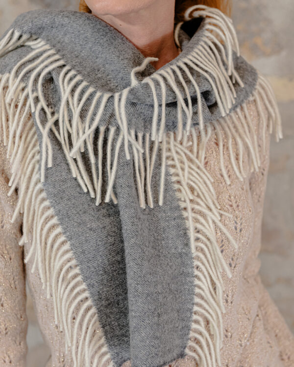 Sciarpa Cashmere Grigia | DIEGO ZORODDU