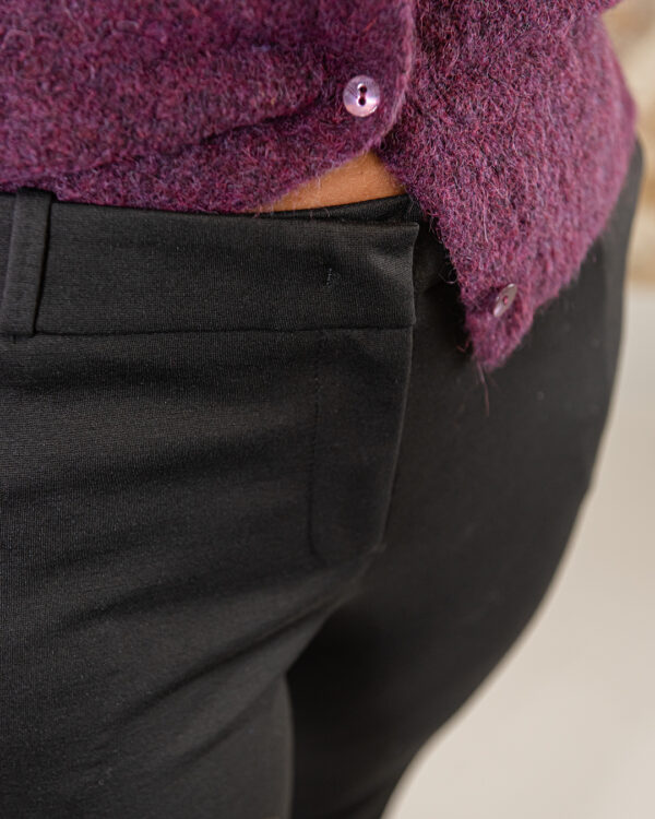 Pantalone Flora Nero | DIEGO ZORODDU