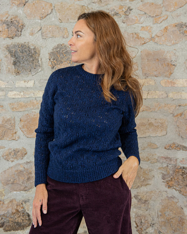 Maglione Tulipano Oltremare | DIEGO ZORODDU