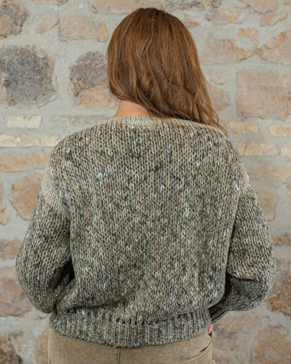 Cardigan Sabbia Lurex | DIEGO ZORODDU