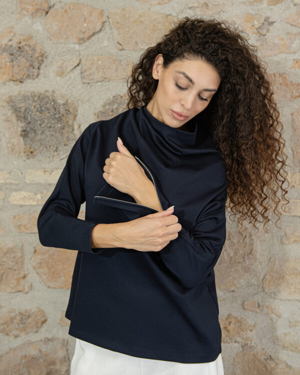 Blusa Angie blu | DIEGO ZORODDU