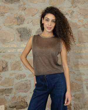 Top Cioccolato Lurex | DIEGO ZORODDU