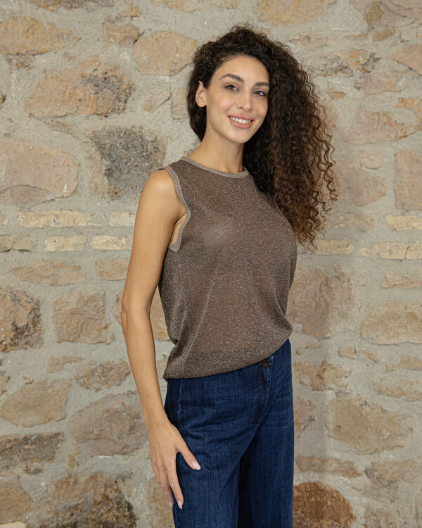 Top Cioccolato Lurex | DIEGO ZORODDU