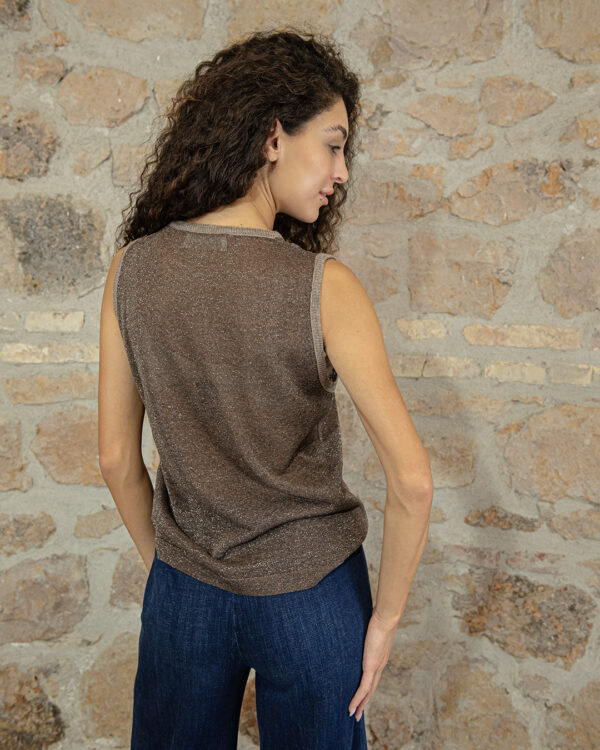 Top Cioccolato Lurex | DIEGO ZORODDU