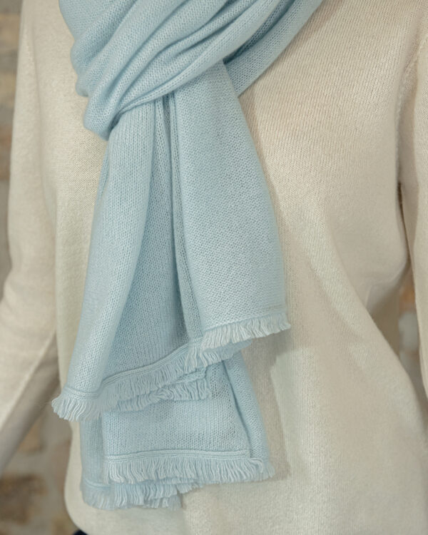 Stola Cashmere Celeste | DIEGO ZORODDU