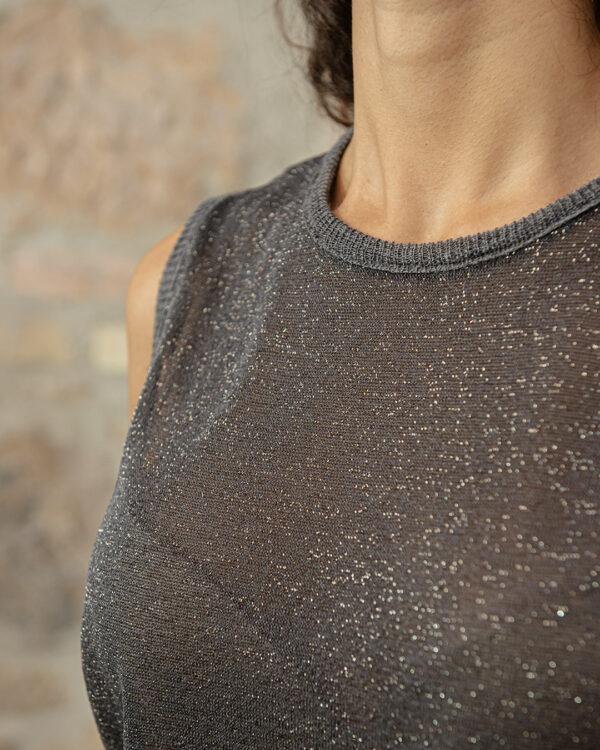 Top Grigio Lurex | DIEGO ZORODDU