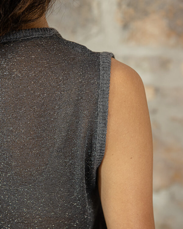 Top Grigio Lurex | DIEGO ZORODDU