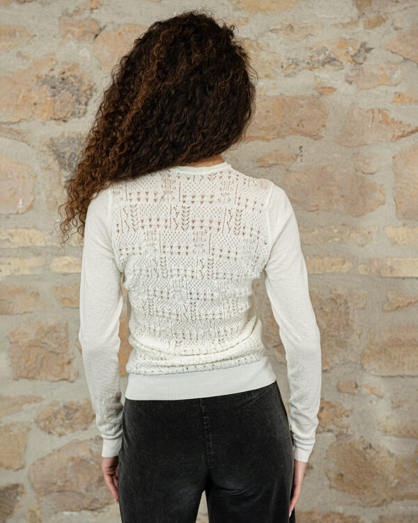 Maglione Greta bianco | DIEGO ZORODDU