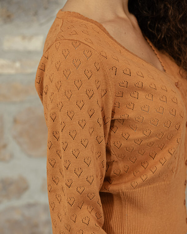 Cardigan Cuori Miele | DIEGO ZORODDU