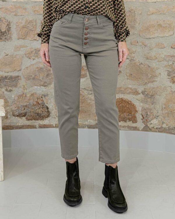 Pantalone Okyra Taupe | DIEGO ZORODDU