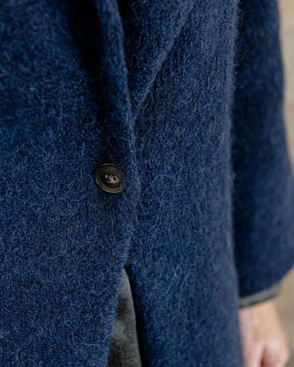 Cappotto Meraviglia Alpaca Blu | DIEGO ZORODDU
