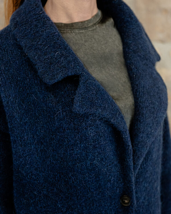 Cappotto Meraviglia Alpaca Blu | DIEGO ZORODDU