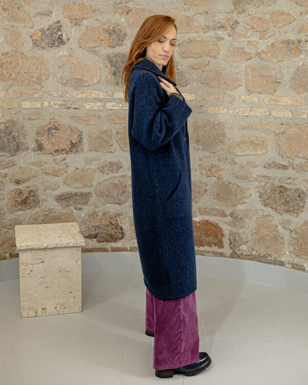 Cappotto Meraviglia Alpaca Blu | DIEGO ZORODDU