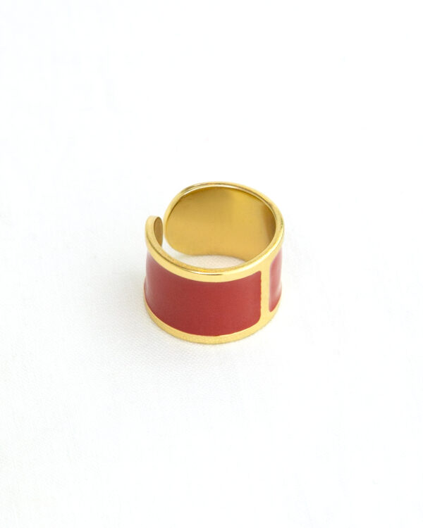 Anello Smaltato Bagno oro | DIEGO ZORODDU
