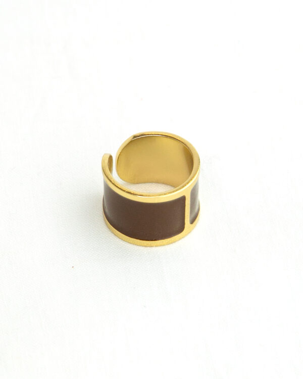 Anello Smaltato Bagno oro | DIEGO ZORODDU