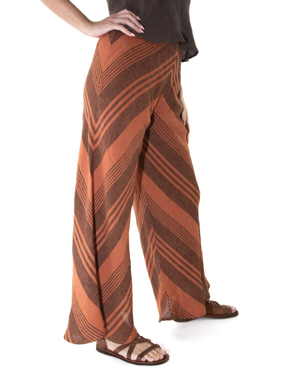 Pantalone Picasso Lino Cannella | DIEGO ZORODDU