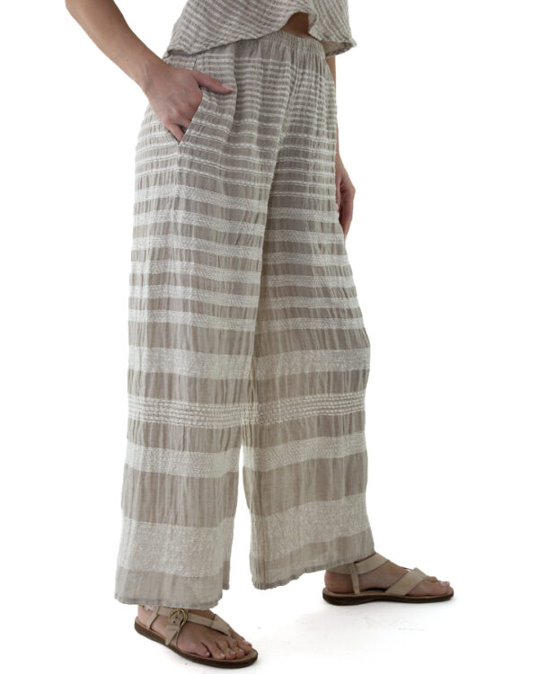 Pantalone Amina Lino Naturale | DIEGO ZORODDU
