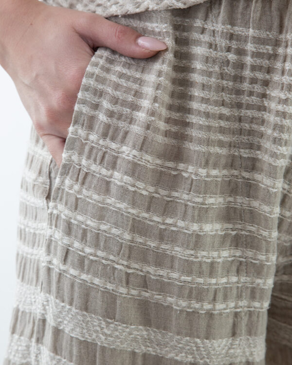 Pantalone Amina Lino Naturale | DIEGO ZORODDU