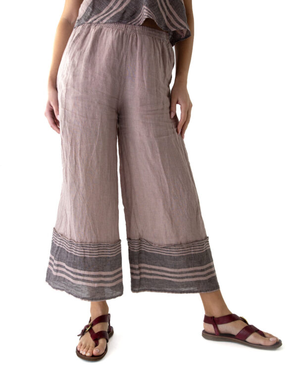 Pantalone Cassandra Lino Cipria | DIEGO ZORODDU