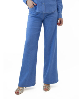 Pantalone Sole Denim Azzurro | DIEGO ZORODDU