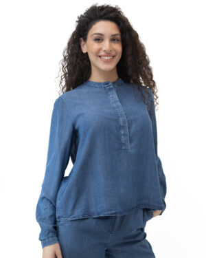 Camicia Marie Chambrie Blu | DIEGO ZORODDU