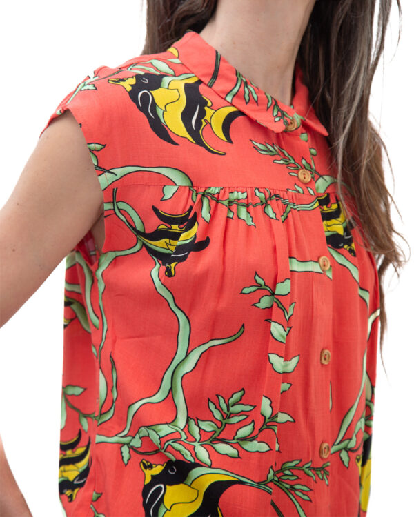Camicia Amy Rossa Corallo | DIEGO ZORODDU