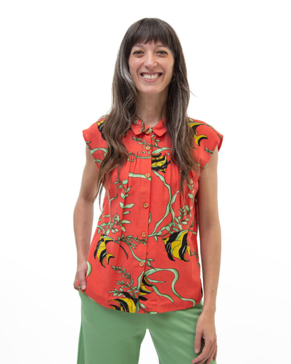 Camicia Amy Rossa Corallo | DIEGO ZORODDU
