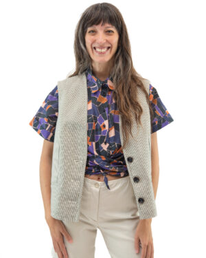 Gilet Roberta Righe | DIEGO ZORODDU