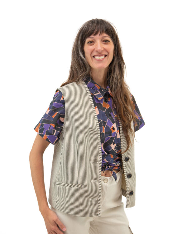 Gilet Roberta Righe | DIEGO ZORODDU