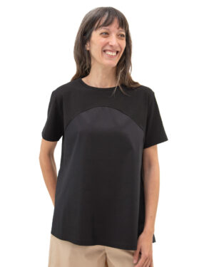 T-Shirt Lavinia Nero | DIEGO ZORODDU