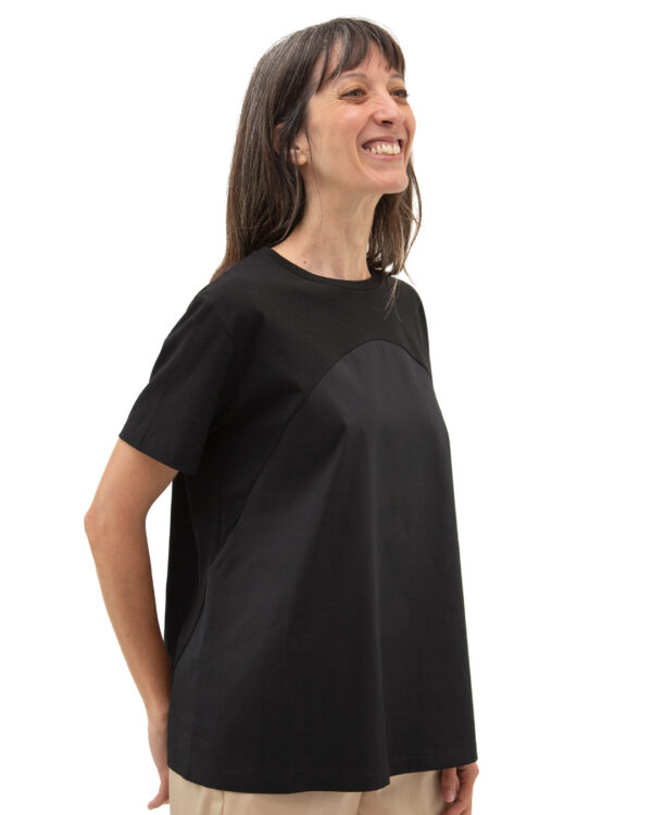 T-Shirt Lavinia Nero | DIEGO ZORODDU