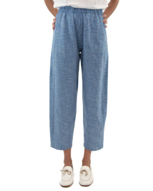 Pantalone Gin Azzurro Melange | DIEGO ZORODDU