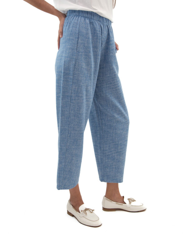 Pantalone Gin Azzurro Melange | DIEGO ZORODDU