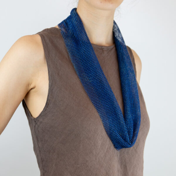 collier t2 blu vivido pascale lion
