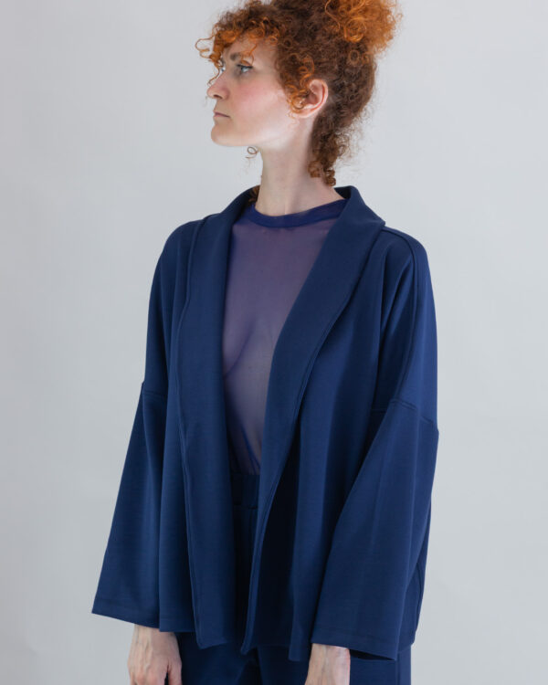 Cardigan Kimono Blu | DIEGO ZORODDU