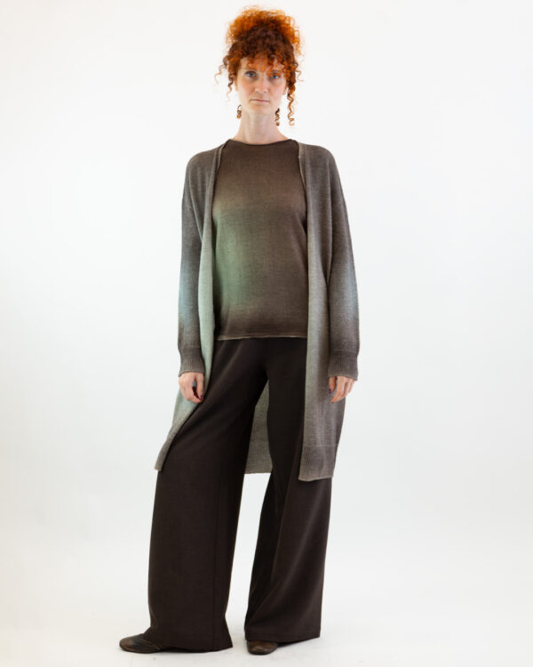 Cardigan Durness Pistacchio | DIEGO ZORODDU