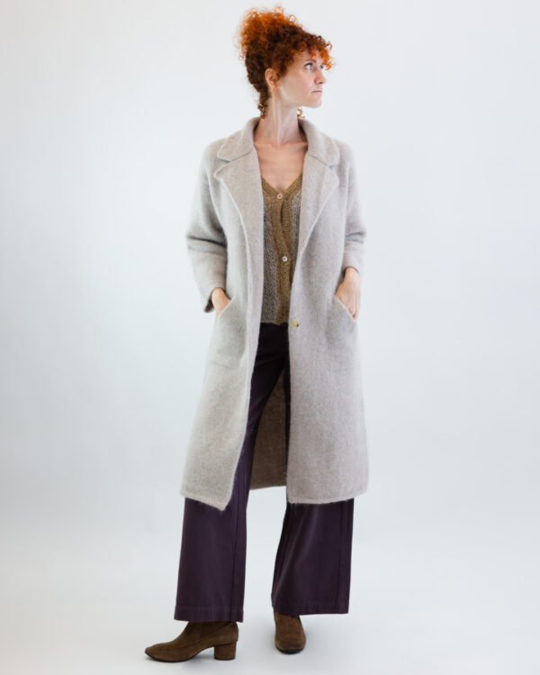 Cappotto in Maglia Sabbia | DIEGO ZORODDU