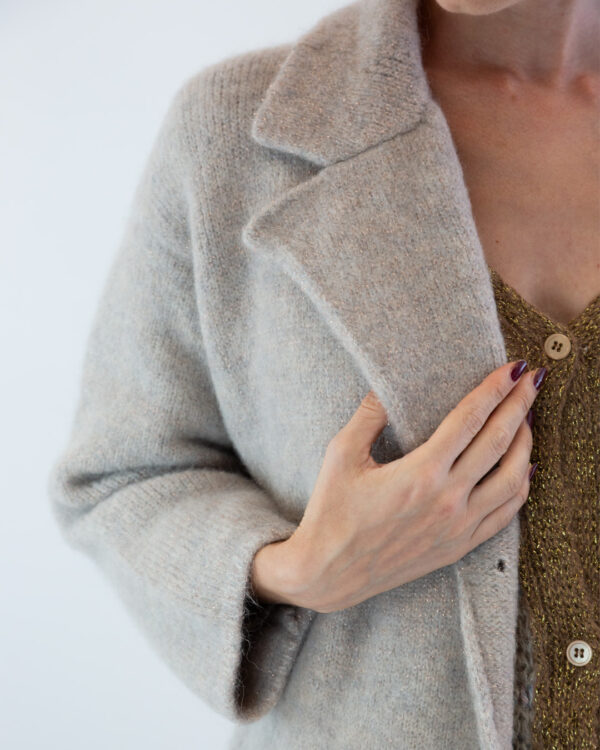 Cappotto in Maglia Sabbia | DIEGO ZORODDU