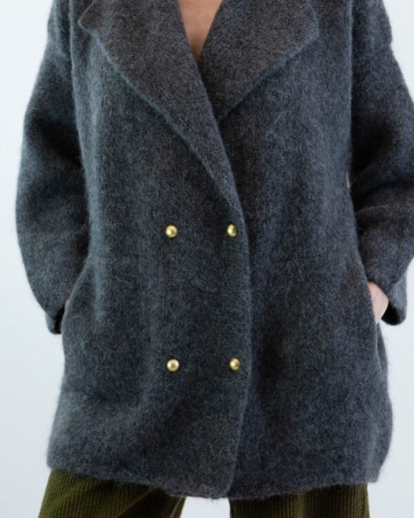 Giacca in Maglia Cenere | DIEGO ZORODDU