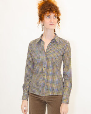 camicia skin like microfantasia giallo