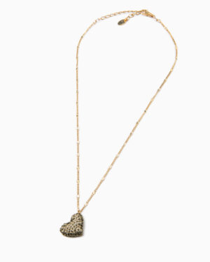 collana cuore bianco