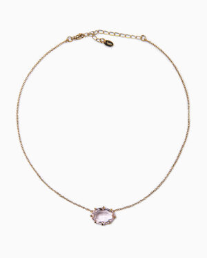 collana pietra rosa