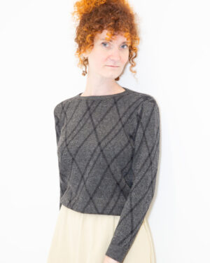 maglione fantasia cenere