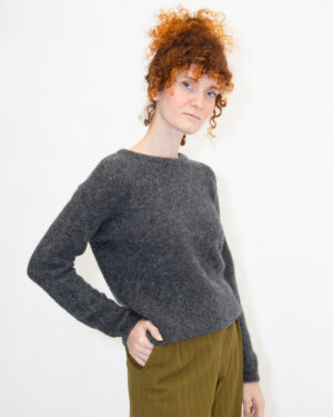 maglione lurex grafite